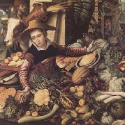 Pieter Aertsen Market Woman with Vegetable Stall (mk14) oil painting picture wholesale